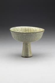 图片[2]-Stem bowl with celadon glaze, Ge ware, Yuan dynasty, 14th century-China Archive